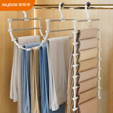 佳帮手多功能折叠裤架挂裤子专用衣架多层魔术挂架家用无痕收纳神器8层