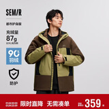 森马（Semir）地理系列羽绒服冬90绒子防风三防两件套三合一101724113203