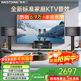 威斯汀家庭ktv音响套装唱歌全套设备卡拉ok影院会议舞台商超家用客厅全新升级108音箱套装 108豪华版+393+K83