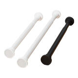 优尊不锈钢浴帘杆晾衣杆窗帘杆撑杆伸缩杆门帘杆免打孔杆子浴室窗户杆 直径25mm 白色杆 适用165-280cm