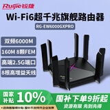 锐捷千兆无线WiFi6路由器2.5G 6000M 游戏加速 160M频宽 电竞路由 巡洋舰 睿易RG-EW6000GX PRO