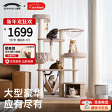 兽牌森林猫爬架大型猫树猫窝一体豪华剑麻猫架太空舱缅因大猫暖冬适用 森林Max【双平台更宽敞】