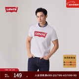 Levi's李维斯情侣美式宽松印花时尚简约舒适潮流纯棉圆领短袖T恤 白色 002A0-0000 XL