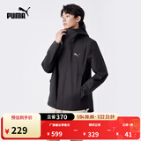 彪马（PUMA）男子修身山系户外机能风运动拉链连帽梭织夹克外套848287 黑色-01 L (180/100A)
