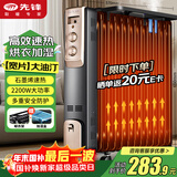 先锋石墨烯取暖器电暖器电暖气片家用电热油汀13片全屋升温智能恒温低噪节能烘衣加湿DYT-Z2