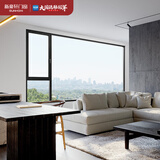 新豪轩锦轩90断桥铝门窗封阳台飘窗落地铝合金断桥铝双层中空玻璃窗户 固定窗，不含开启扇（元/㎡）