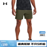 UNDER ARMOURVanish男子6英寸轻盈梭织训练运动短裤1373718 幽绿色390 L
