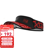 COMPRESSPORT空顶帽跑步马拉松男女遮阳帽子网球运动透气止汗防晒 【35克】蛛网轻量 黑红