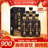 泸州老窖 蓝花瓷头曲 柔和 浓香型白酒 52度 500ml 6瓶 整箱