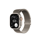Apple/苹果 Watch Ultra 3 智能手表蜂窝款49毫米原色钛金属表壳原色钛金属米兰尼斯表带L MF0G4CH/B