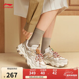 李宁猫爪LITE 3 姜饼人丨老爹鞋女鞋百搭时尚潮流经典休闲鞋AGCV390