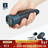 迪卡侬运动手电筒LED灯户外强光远射照明亮迷你手摇FOR2砚青色-4434858