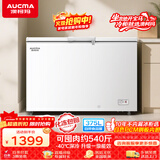 澳柯玛（AUCMA）375升单温冷柜家用商用卧式冰柜雪糕柜 冷藏柜冷冻柜顶开门冰箱一级能效 BC/BD-375HNE 以旧换新