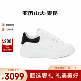 亚历山大麦昆（Alexander McQueen）厚底运动鞋男牛皮小白鞋礼物WIEEN白色黑尾 42.5（建议拍小半码）