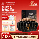 高洲原酒王珍藏原液【五粮液联办酒厂】纯粮高粱酒浓香型白酒高度酒 67度 500mL 6坛 【调味级老酒】