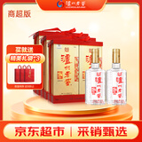 泸州老窖 六年窖头曲 浓香型白酒 52度 500ml*2瓶*3 商超同款礼盒整箱装