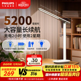 飞利浦（PHILIPS）充电护眼台灯学习家用充插两用学生宿舍床头小雅5200毫安