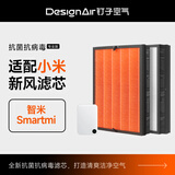 钉子空气适配小米智米新风系统滤芯中效高效壁挂净化器高效过滤网