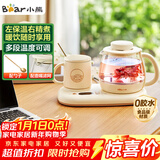 小熊（Bear）迷你养生壶 办公室烧水壶电水壶煮茶壶 保温杯垫多功能花茶壶煮水壶0.8升 YSH-D08D3 