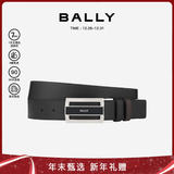 BALLY【新年礼物】FABAZIA男士搭扣双面腰带3.5/110黑色/棕色 6181991