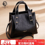 老人头牛皮女士包包女包大容量手提包单肩包斜挎包妈妈包元旦礼物送女生