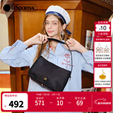 LeSportsac乐播诗新款包包女包斜挎包质感通勤腋下包单肩包送女生礼物 黑色