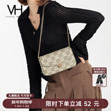 VANESSA HOGAN VH女包山茶花信封包高级感包包老花链条包单肩斜挎包新年礼物 绿色【赠绿色礼袋】