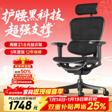Ergonor保友金豪b雄鹰 人体工学椅 电脑椅 电竞椅办公椅子可躺老板椅 【金豪b雄鹰X】黑色网