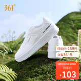 361°运动男鞋秋冬季学生复古厚底增高小白休闲板鞋子男672426611-1