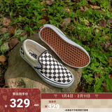 VANS范斯官方 经典款Slip-On黑白棋盘格经典一脚蹬男女鞋帆布鞋 黑白棋盘格 36.5