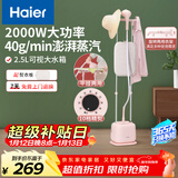 海尔（Haier）双杆立式挂烫机家用手持蒸汽电熨斗烫衣服带板大功率平挂两用多功能蒸气熨烫机HY-GS2408F