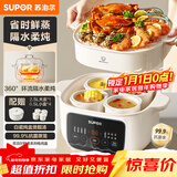 苏泊尔（SUPOR）电炖锅 电炖盅 隔水炖家用多功能煲汤炖汤盅陶瓷燕窝炖盅一盅五胆蒸炖一体多用途锅 DZ25YC886
