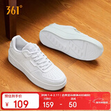 361°运动男鞋秋冬季学生复古厚底增高小白休闲板鞋子男672426615-1
