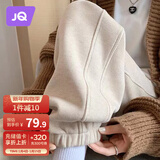 婧麒（JOYNCLEON）孕妇裤秋冬外穿休闲运动裤托腹卫裤高端欧棉米白L Jyk93219