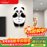 猫九酱2026新款钟表挂熊猫款钟客厅奶油风简约现代壁钟大气创意家用时钟