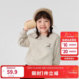 巴拉巴拉童装儿童卫衣秋冬2024男童女童圆领套头摇粒绒上衣潮208424121216