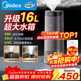 美的（Midea）空气加湿器超大雾家用卧室大容量母婴幼儿孕妇静音除菌客厅冷蒸发空调取暖喷雾器元旦礼物SCK-L160