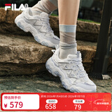 斐乐 斐乐官方女鞋FLUID 5猫爪休闲鞋时尚复古运动鞋女鞋 雪白银-猫爪6 F12W522111FSS 40