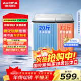 澳柯玛（AUCMA）半自动波轮洗衣机10KG公斤 双缸大容量 双电机除毛宿舍租房家用洗涤脱水甩干机 XPB100-8988S