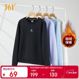 361°卫衣女秋冬季加绒外套运动休闲圆领长袖套头衫上衣662344801D-6