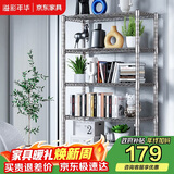 溢彩年华 厨房置物架落地仓储货架家用阳台铁艺储物架收纳架子五层2801SR