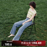 ONLY夏季凉感冰氧酷高腰显瘦直筒裤牛仔裤女|124232025 J33 350水洗牛仔蓝 S (160) 64A（卡码拍大）