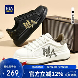 海澜之家（HLA）男鞋秋冬时尚小白鞋子男款百搭休闲板鞋HAABXM3DFH370 黑色41