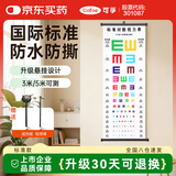 可孚 视力表国际标准家用对数成人挂图眼睛近视测试训练图 彩色悬挂款