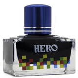 英雄（HERO）钢笔/签字笔钢笔墨水 非碳素染料型彩色墨水系列 7110彩墨深蓝色