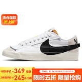 耐克NIKE板鞋女经典缓震BLAZER LOW '77运动鞋DQ1470-101白黑36.5