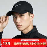 耐克NIKE运动配饰男女太阳帽棒球帽CLUB CAP帽子FB5369-010黑S/M