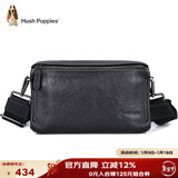 暇步士（Hush Puppies）斜挎包单肩包头层牛皮男大容量复古邮差小挎包休闲简约新年礼物