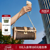 菲安妮（FION）波士顿包锁扣女士包包斜挎包时尚单肩包生日礼物