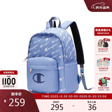 Champion冠军情侣新款学生背包书包女印花旅行包运动双肩包男 蓝色1 均码